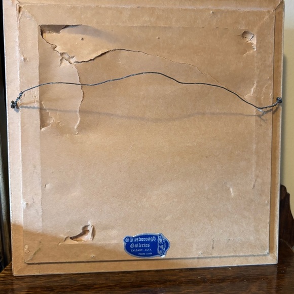 Vintage Floral Red Rose Petit-Point Embroidery Art in Ornate Cream Frame - Picture 4 of 5